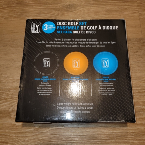 PGA Tour 3 Disc Golf Starter Set - Driver, Mid-Range & Putter New Frisbee - Picture 2 of 5